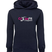 PINK LOGO Kids CrossFit Sapphire Hoodie - with custom name on back 2